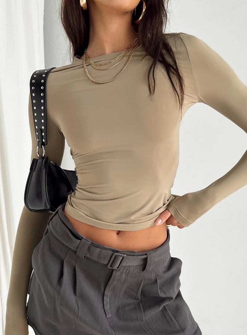 Long Sleeve Slim Fit Basic T-Shirt