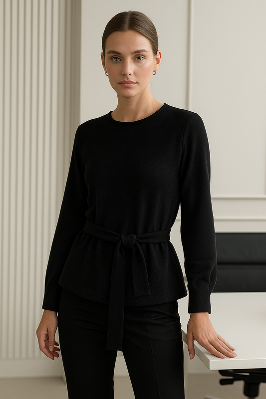 Classic Belted Blazer