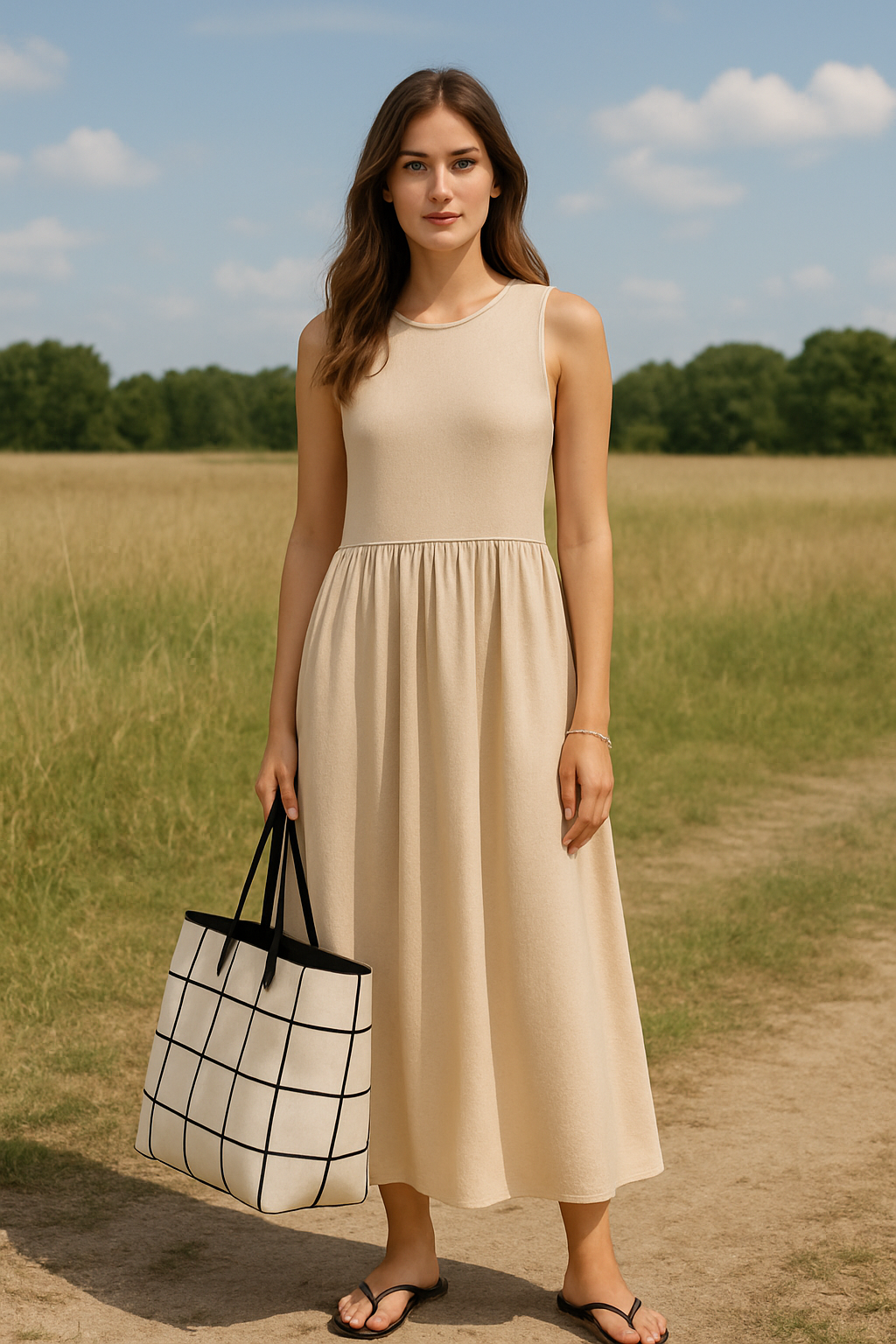 Sleeveless Long Dress