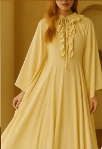 Midi Dress with Long Sleeves