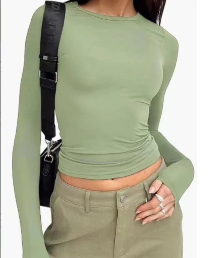 Long Sleeve Slim Fit Basic T-Shirt