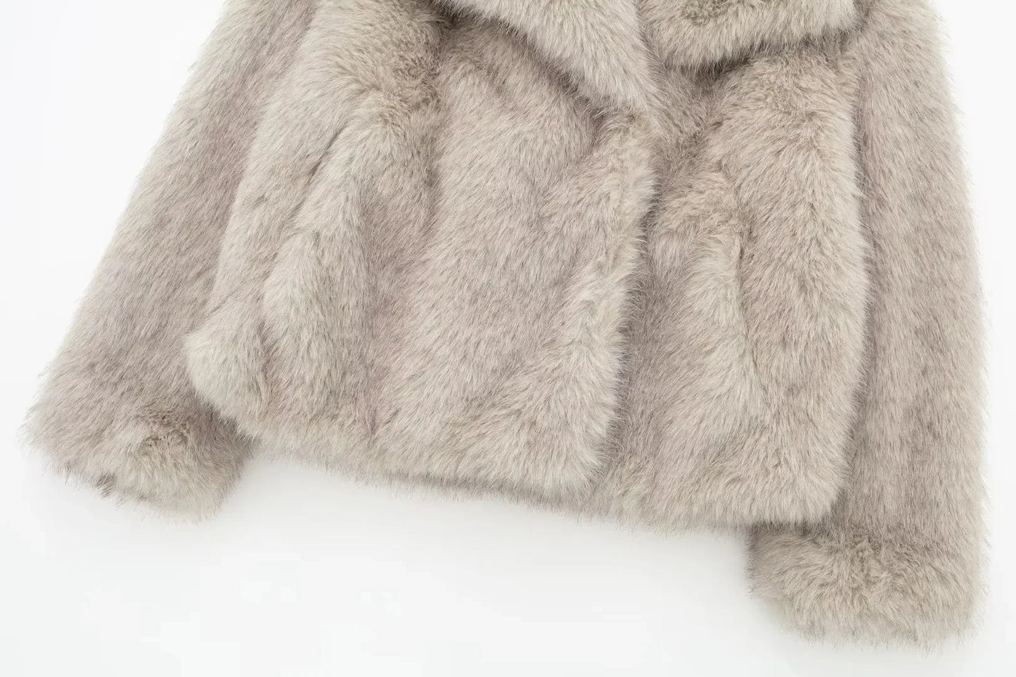 Women’s Cropped Faux Fur Jacket