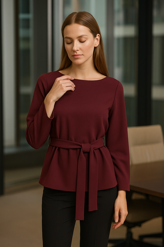 Classic Belted Blazer