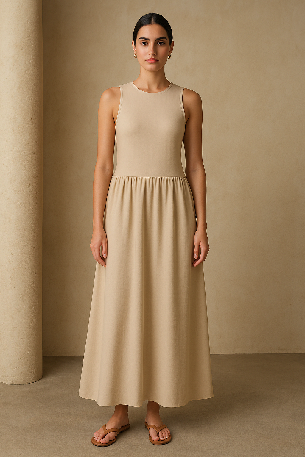 Sleeveless Long Dress